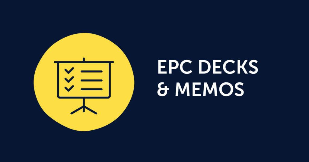 Epc Memos And Decks The Partnership Project